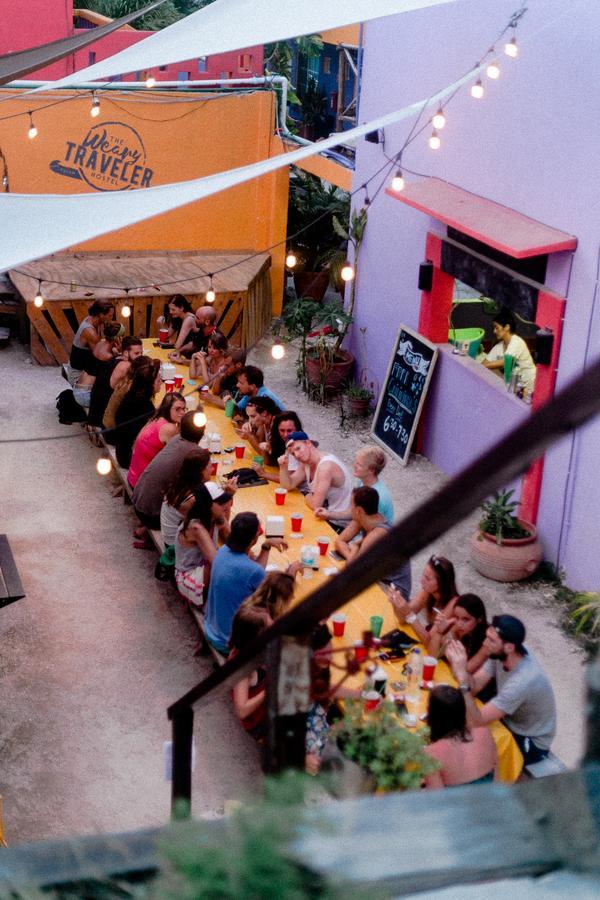 Weary Traveler Hostel Tulum Esterno foto